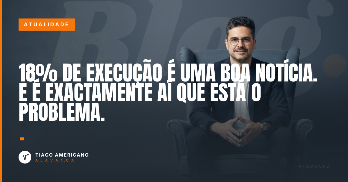 Capa: 18% de execução é uma boa notícia. E é exactamente aí que está o problema.