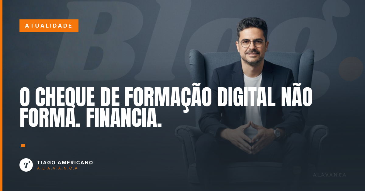 Capa: O cheque de formação digital não forma. Financia.